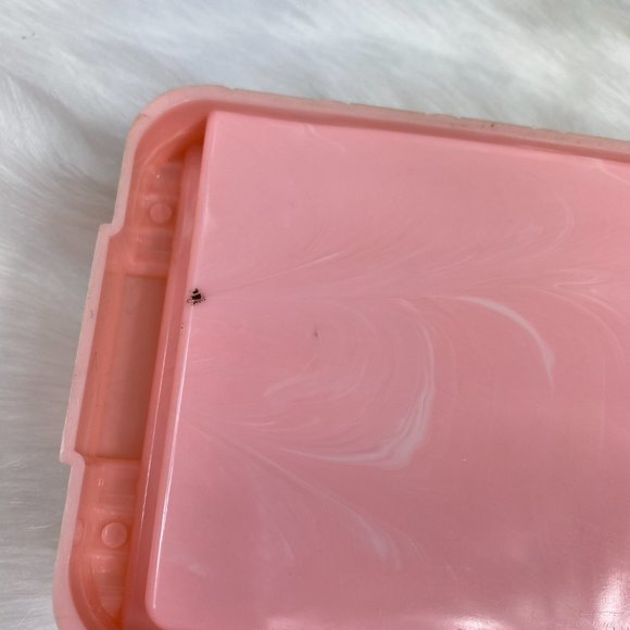 Vintage Mid-Century Modern Pink Marble Pearl Box - Picture 7 of 9